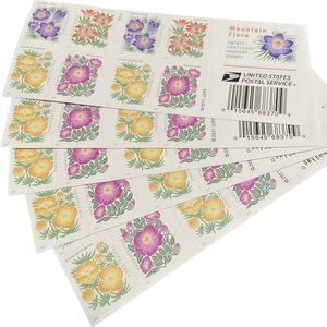 100 Mountain Flora 2022 Forever Postage Stamps US Postal USPS Flowers Weddings